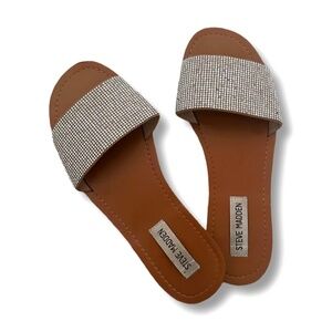 Steve Madden Crystal Slides